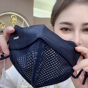 K3005 防晒冰感口罩立体鱼骨透气孔拼接款 2026糖果小笛新款 PUF50