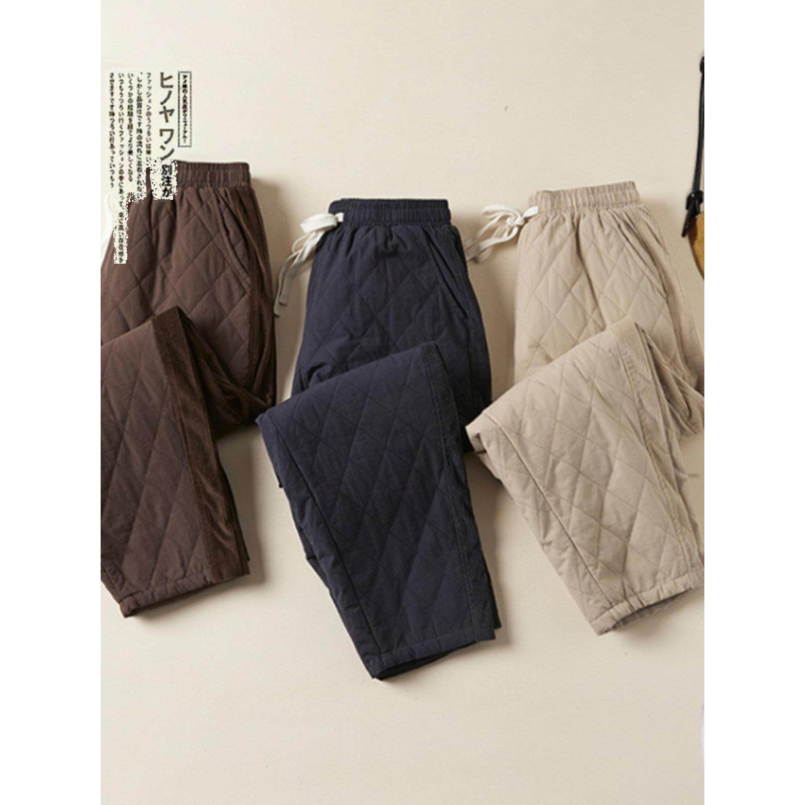 韩国菱格棉裤女外穿冬季2025年新款覆古夹棉休闲裤加厚保暖哈伦裤,孕妇装/孕产妇用品/营养,套装,淘宝优惠券,粉丝福利购,淘宝优惠卷