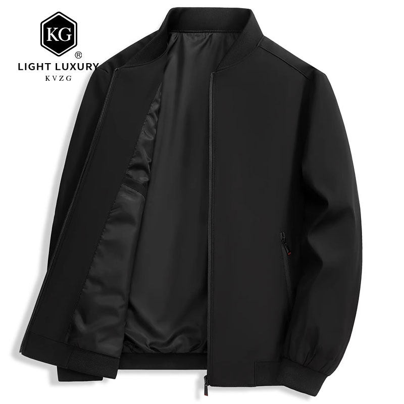 夹克男士2025年春秋季新款时尚轻奢棒球服加棉爸爸衣服外套男