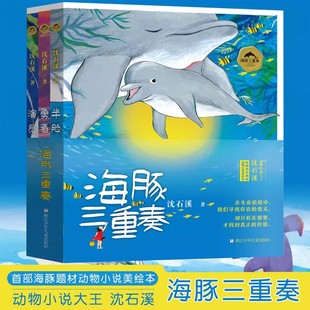 勇者海豚 共3册 半脸海豚 演员海豚沈石溪动物小说 课外书 海豚三重奏 小学生课外阅读书籍儿童文学寒假推荐 沈石溪海豚之歌美绘本