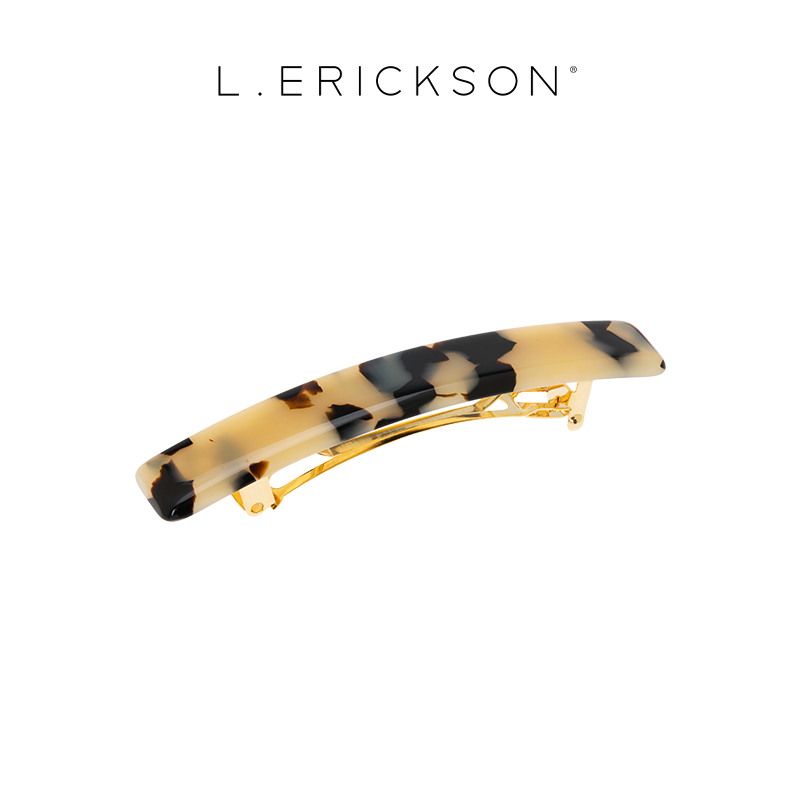 L. ERICKSON/莱丽克森新品 法国制造 经典奢华长方形发夹发饰头饰