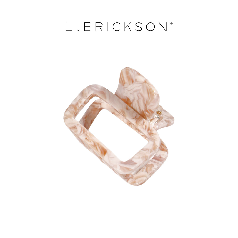 L. ERICKSON/莱丽克森简约方形抓夹 醋酸材质抓力强
