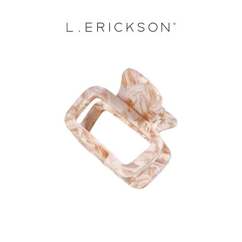 L. ERICKSON/莱丽克森简约方形抓夹 醋酸材质抓力强