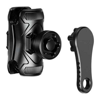 1英寸球头连杆支架运动相机25mm球头摩托车连接杆铝合金夹具加长