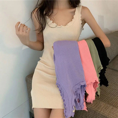 Ladies' Ear Ear Edge Slimming Short Skirt女士木耳边修身短裙