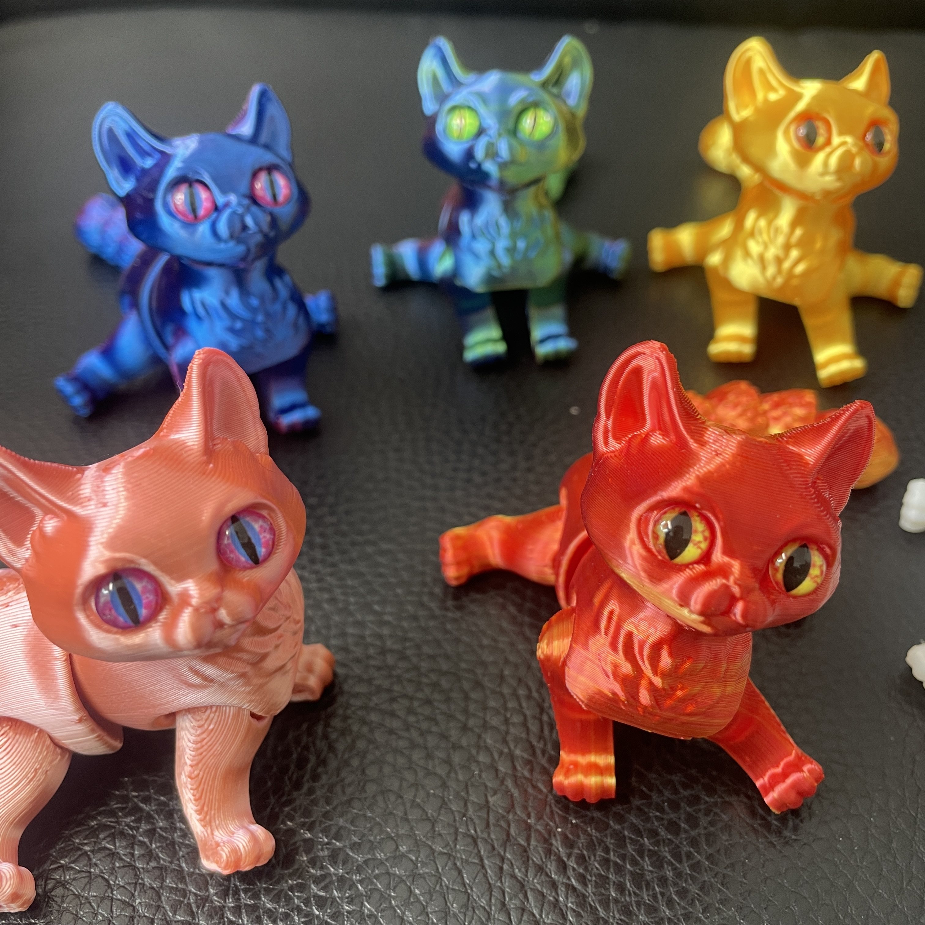 3D打印关节可活动超萌小猫咪手装饰摆件