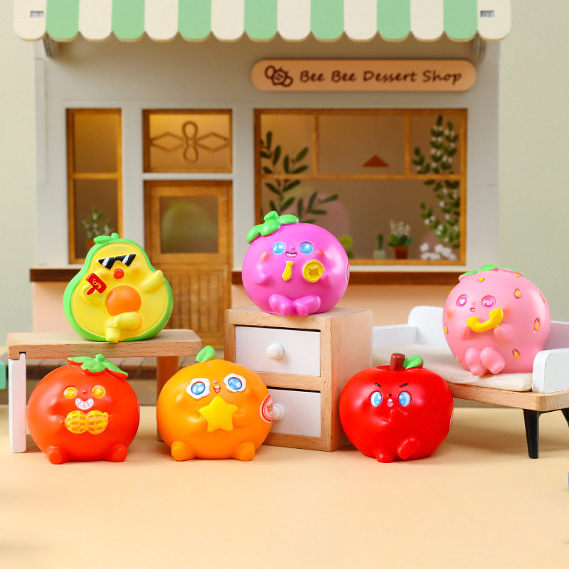 超可爱福气果果创意桌面摆件学生精美礼品卧室装饰品车载生日礼物