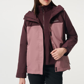 新款 Columbia 哥伦比亚正品 女士抓绒三合一冲锋衣WR7686607