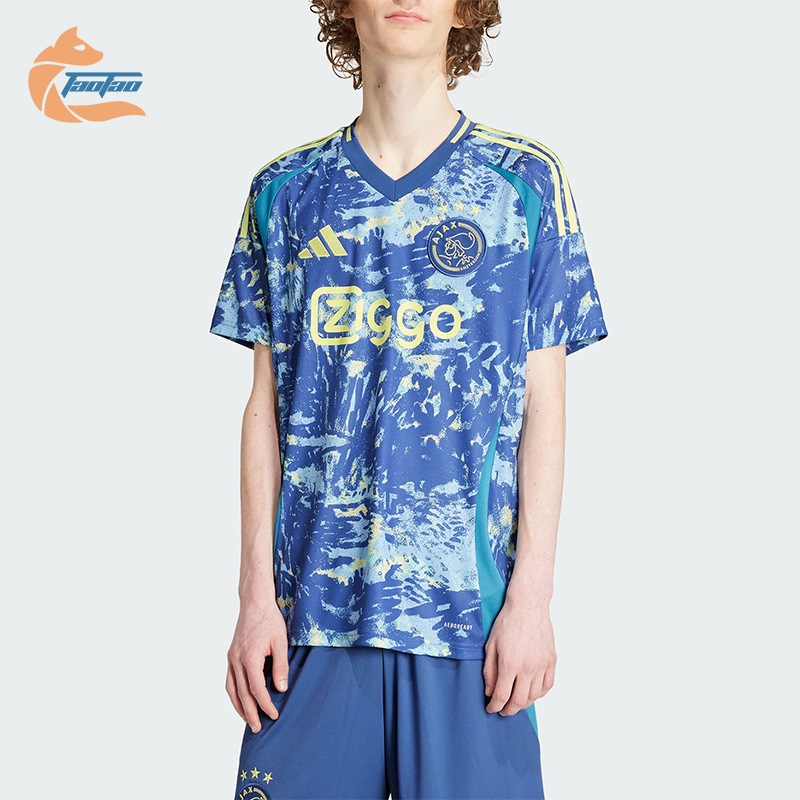 阿迪达斯男士足球运动短袖