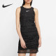 休闲运动连衣裙CJ3001 女子假两件褶皱网纱无袖 Nike 耐克正品