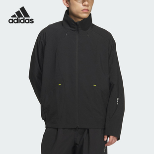 男士 2026夏季 立领运动日常针织外套KC0147 阿迪达斯正品 Adidas