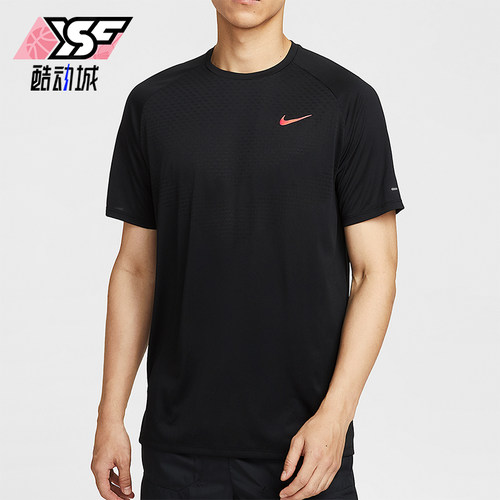 Nike/耐克正品Dri-FIT 男士套头跑步透气户外运动短袖HV2129-010
