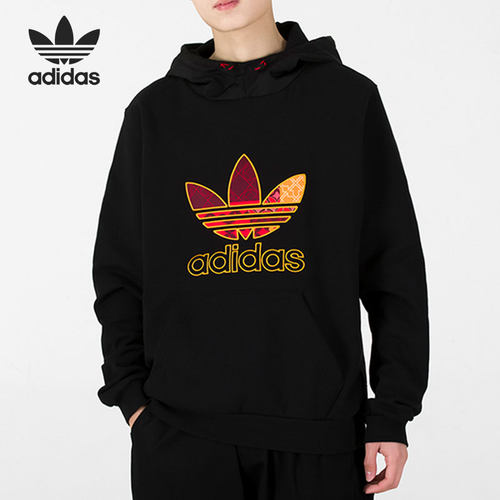 Adidas/阿迪达斯正品三叶草CNY Logo Hoodie 男子卫衣 HD0319