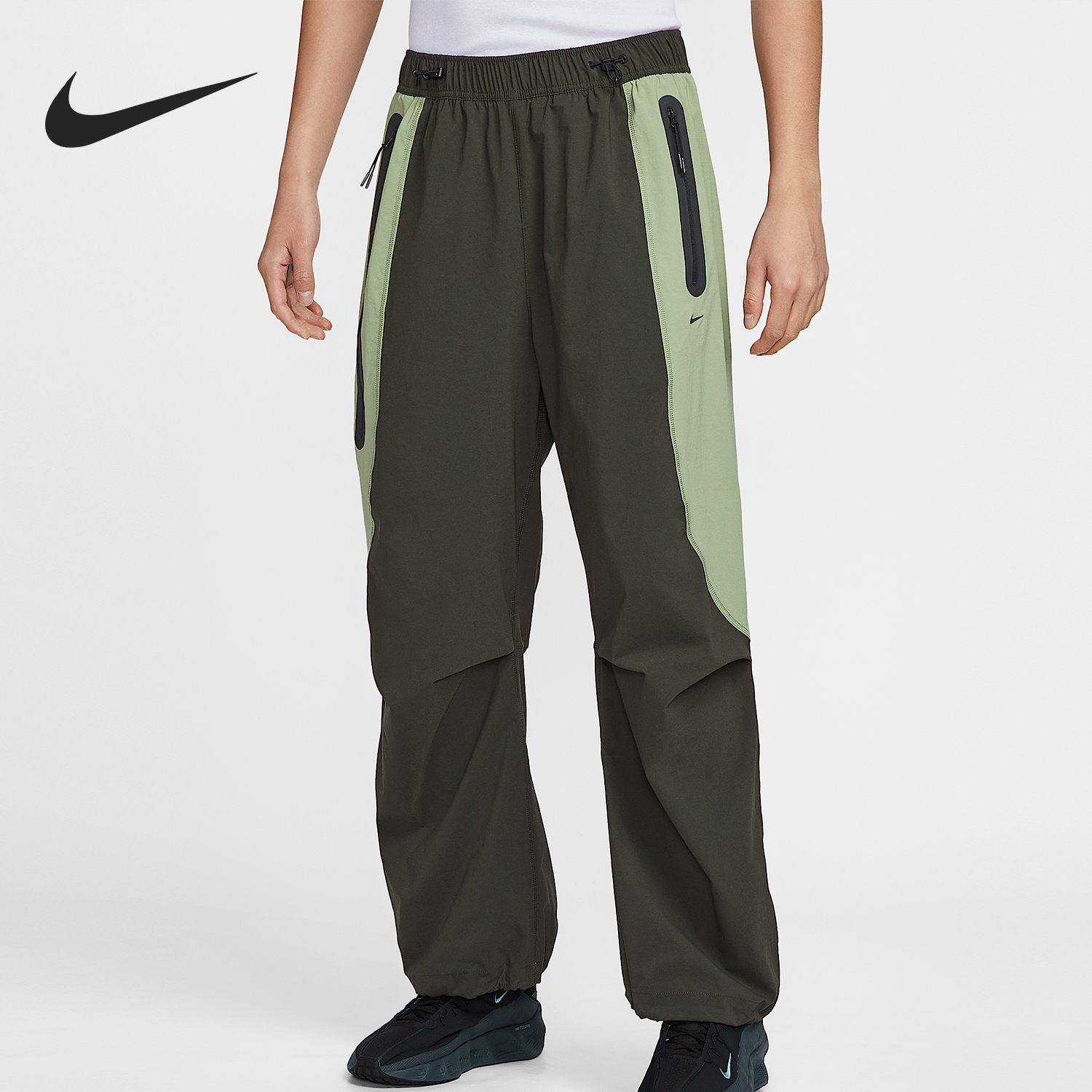 Nike/耐克正品Dri-FIT男士休闲拼接宽松运动束脚长裤IH8467-355