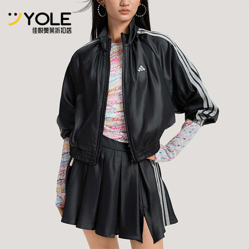 Adidas/阿迪达斯正品DCE WV SL JKT女士时尚立领梭织夹克KS0039