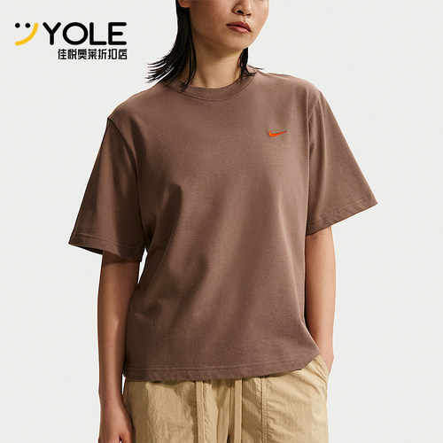 Nike/耐克正品Sportswear女士宽松时尚透气经典短袖T恤IR7589-214