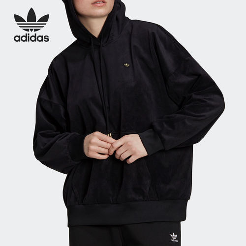 Adidas/阿迪达斯正品三叶草女子时尚复古休闲连帽卫衣H22832