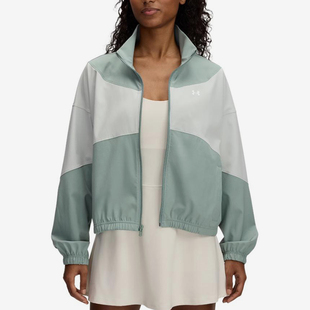 潮流梭织拉链立领夹克外套1389631 女子时尚 新款 348 安德玛正品