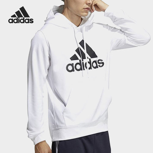 Adidas/阿迪达斯正品当季新款男子连帽logo印花运动卫衣GN0829
