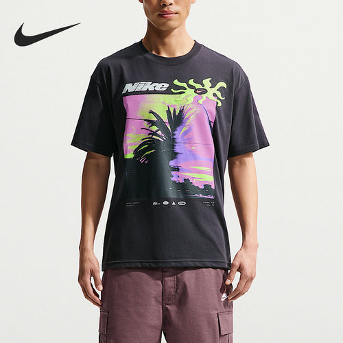 Nike/耐克正品夏季男士时尚印花潮流休闲短袖T恤IH1372-045
