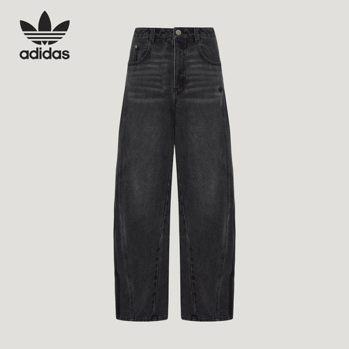 Adidas/阿迪达斯正品三叶草女士经典宽松潮流牛仔裤LD6448