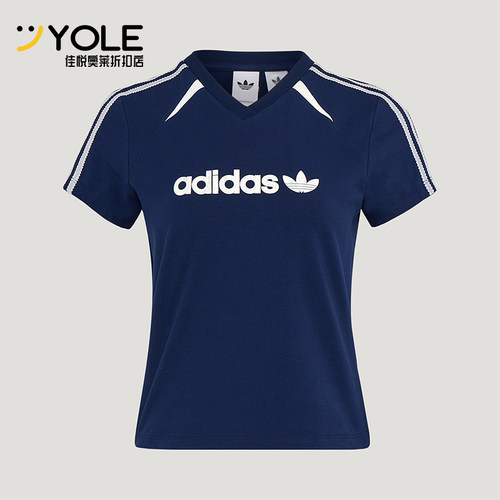 Adidas/阿迪达斯正品三叶草BLKTWT-SHIRT新款女经典短袖T恤KU4762