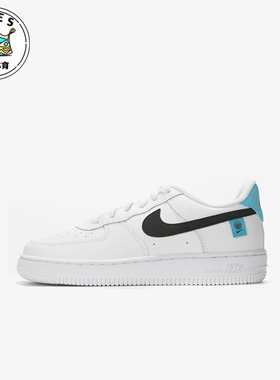 Nike/耐克正品FORCE1WPS新款儿童白蓝色休闲板鞋CN8539-100