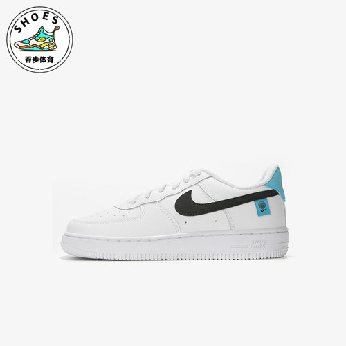 Nike/耐克正品FORCE1WPS新款儿童白蓝色休闲板鞋CN8539-100