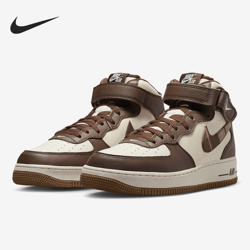 Nike/耐克正品AIR FORCE 1男子高帮系带运动休闲鞋DV0792-100