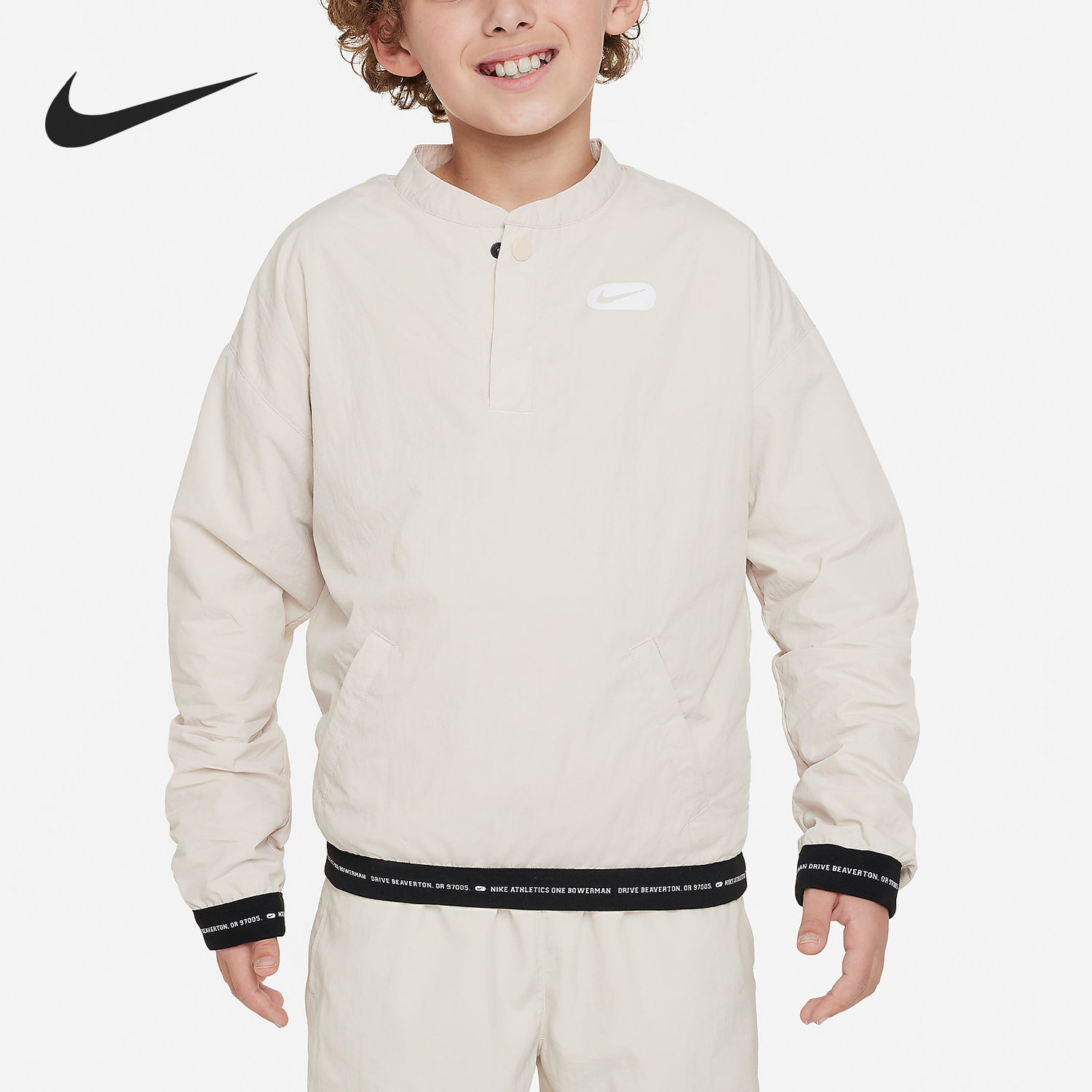 Nike/耐克正品春季新款大童运动休闲梭织套头卫衣FN8294-104,童装/婴儿装/亲子装,卫衣/绒衫,淘宝优惠券,粉丝福利购,淘宝优惠卷