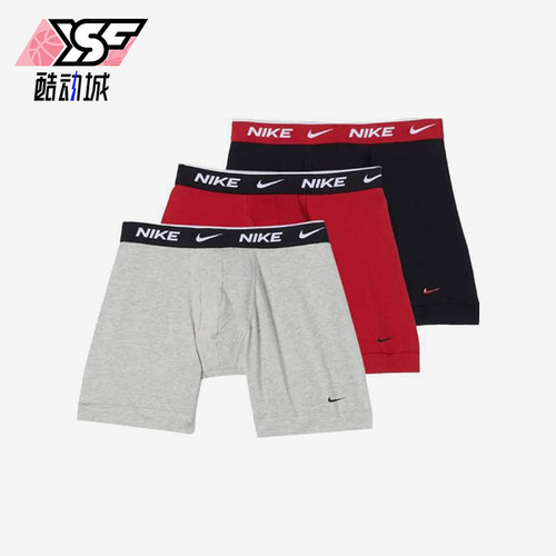 Nike/耐克正品时尚男士字母印花经典松紧腰平角内裤KE1107-012