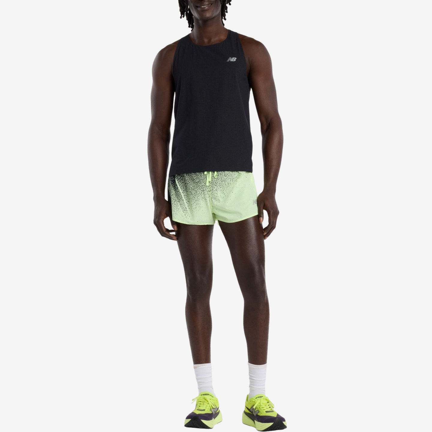 New Balance新百伦正品RC ICE男排湿凉爽跑步印花短裤MB6140TLAFG