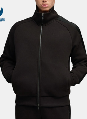 Puma/彪马正品T7立领夹克新款男黑色亲肤经典夹克外套634718-01