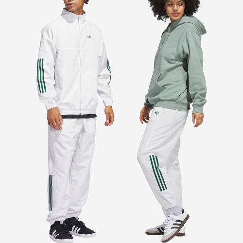 Adidas阿迪达斯正品Skateboarding男女宽松条纹运动长裤JC5173