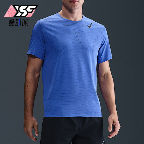 Nike/耐克正品男士圆领舒适休闲运动透气短袖T恤HJ3377-411