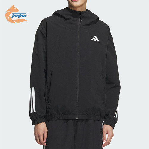 Adidas/阿迪达斯正品新款男士梭织透气经典连帽夹克外套KC3926