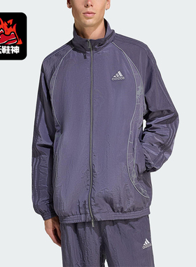 Adidas/阿迪达斯正品ADILENIUM男士运动宽松足球梭织外套KF8518