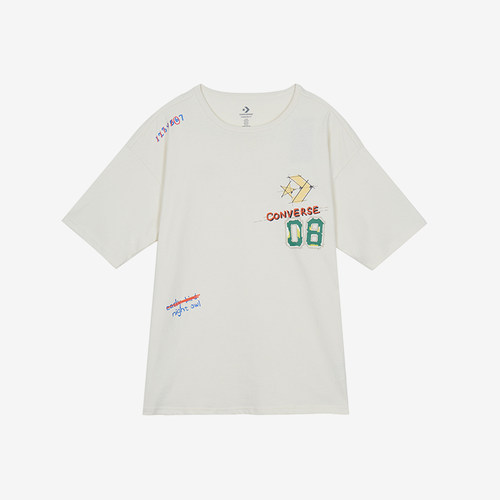 Converse/匡威正品运动男士时尚印花宽松轻盈短袖T恤10024879-A01