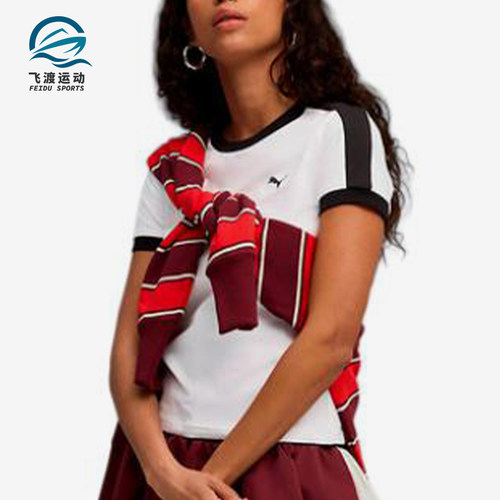 Puma/彪马正品T7Slim运动休闲套头舒适轻便经典短袖T恤635876-02