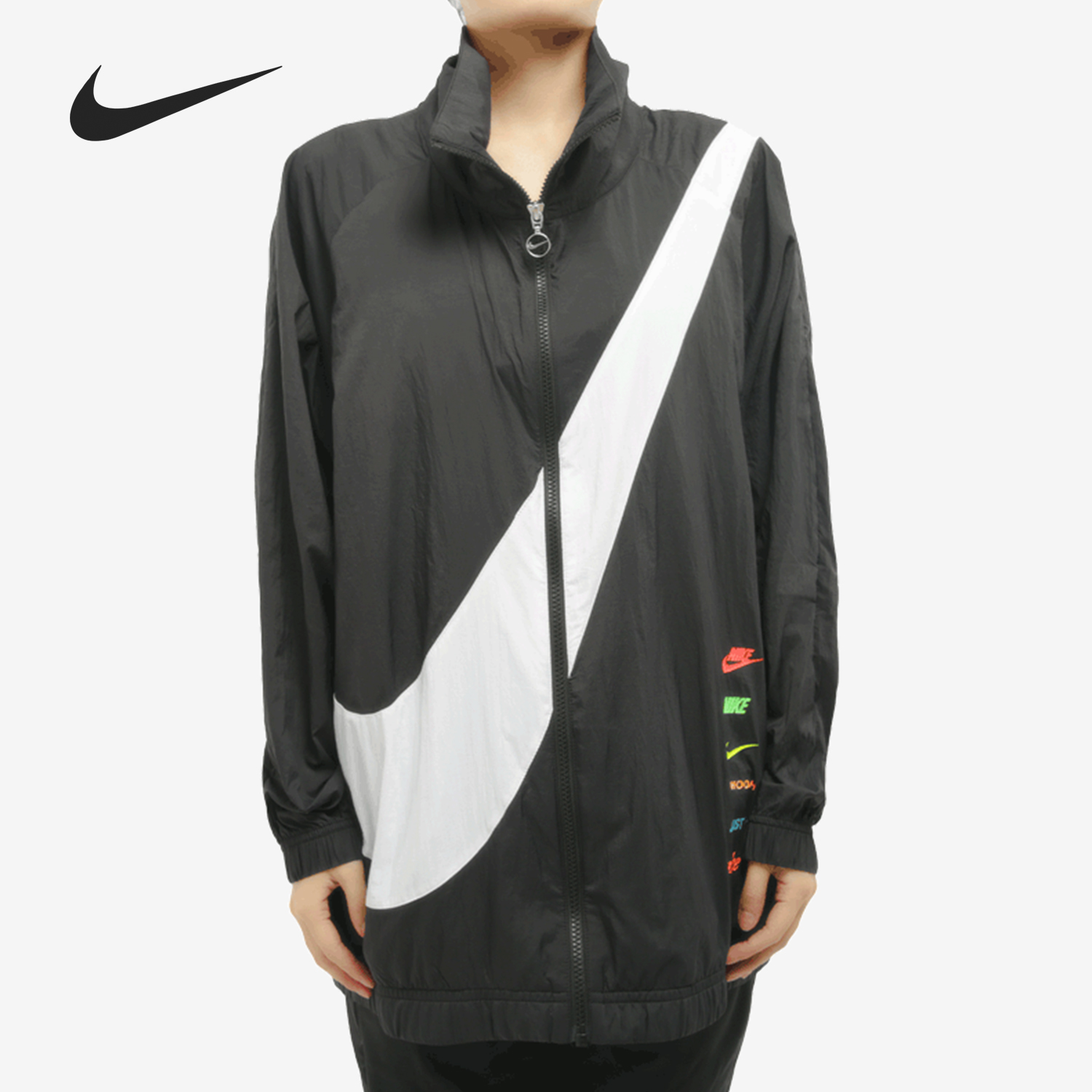 耐克女子大LOGO运动夹克外套