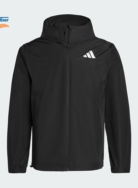 Adidas/阿迪达斯正品WOVENJACKET新款男女经典黑色夹克外套IB7052
