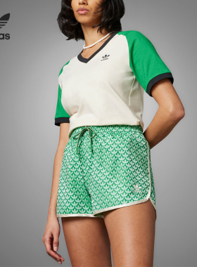 Adidas/阿迪达斯正品三叶草夏季女子时尚透气运动短裤IK7888