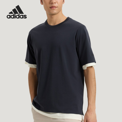 Adidas/阿迪达斯正品COTTON T-SHIRT男士日常短袖T恤KG0823