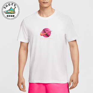 款 2025夏季 男士 运动宽松经典 100 Nike 图案篮球T恤HJ3465 耐克正品