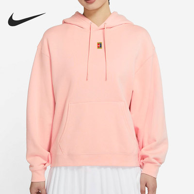 Nike/耐克正品 NIKECOURT 女子针织网球连帽衫新款卫衣CK8448-800