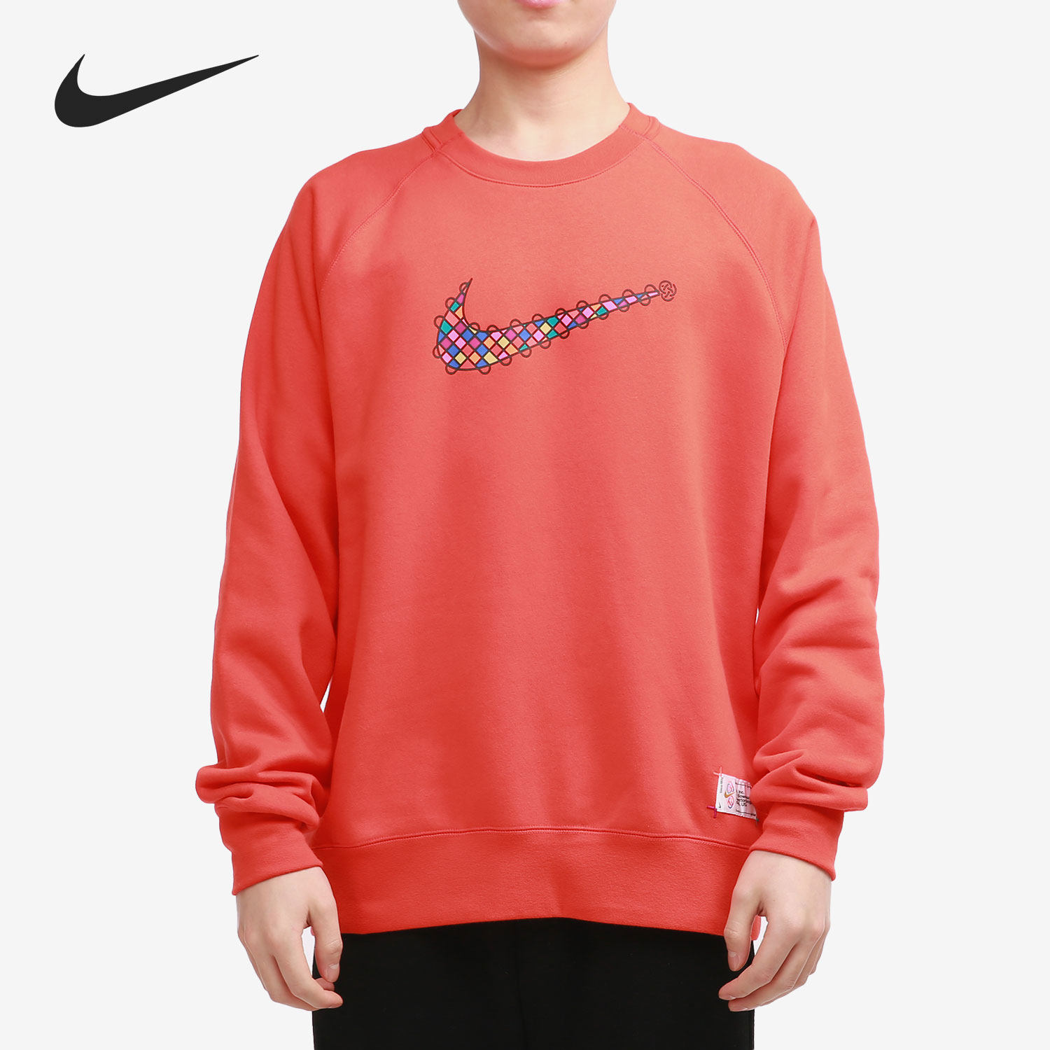 Nike/耐克正品NSW 男子长袖起绒圆领上衣新款卫衣大勾DH1381-100