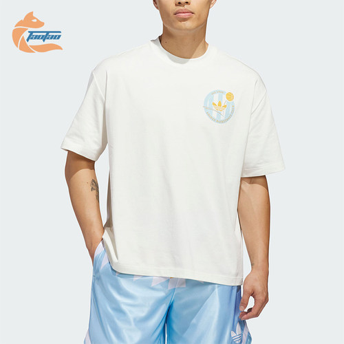 Adidas/阿迪达斯正品三叶草男士经典圆领轻盈篮球风短袖T恤KD3613