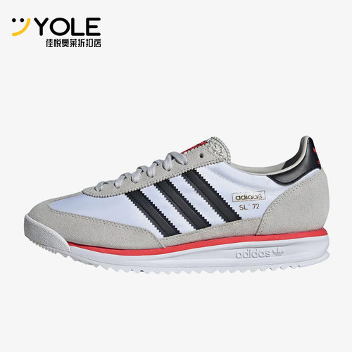 Adidas/阿迪达斯正品SL72男低帮网面拼接麂皮运动鞋JS0746