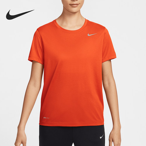 Nike/耐克正品夏季新款女士针织运动圆领短袖T恤IB8899-888