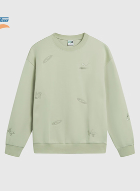 Puma/彪马正品运动男士宽松针织时尚休闲卫衣套头衫631070-33